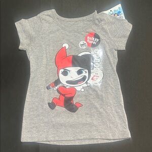 Warner Bros. Gray Harley Quinn Kids Tee